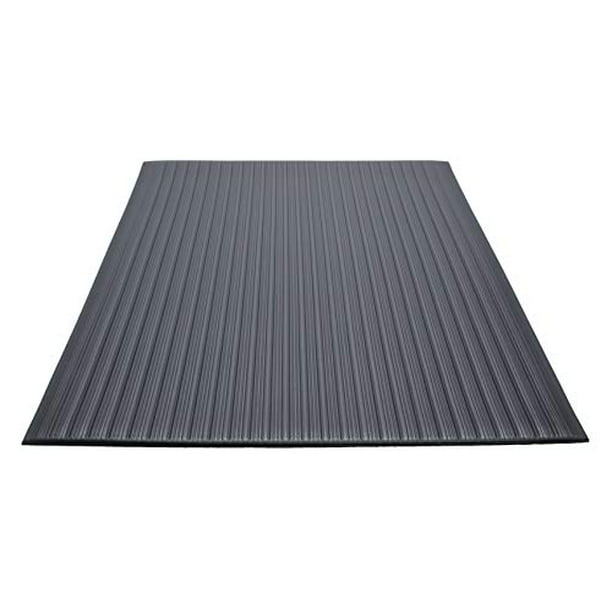 Black Can be easily cut to fit any space Reduces fatigue and discomfort 3x60 Vinyl Guardian Air Step Anti-Fatigue Floor Mat 